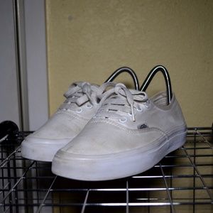True White Authentic Vans
